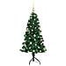 Albero di Natale Artificiale Angolare con 150 LED Verde 150 cm - Foto miniatura 4