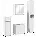 Set di mobili per il bagno 4 pcs Bianco Legno multistrato - Foto miniatura 1