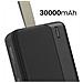 Powerbank Px30b 30000mah 2 Porte Usb-a Con Indicatore Led E Cinghia Integrata, Nero - Foto miniatura 3
