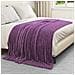 Coperte da Pile 6 pcs Viola 200 x 150 cm Panno - Foto miniatura 3