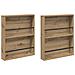 Scaffale per riviste 2 pcs Rovere artigianale 60 x 12 x 70 cm - Foto miniatura 1