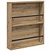 Scaffale per riviste 2 pcs Rovere artigianale 60 x 12 x 70 cm - Foto miniatura 5