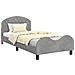 Struttura letto bambini con testata Grigio chiaro 80 x 200 cm - Foto miniatura 1