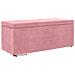 Pouf Rosa 101 x 41 x 40 cm Velluto e Legno Ingegnerizzato - Foto miniatura 1