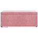 Pouf Rosa 101 x 41 x 40 cm Velluto e Legno Ingegnerizzato - Foto miniatura 4