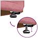 Pouf Rosa 101 x 41 x 40 cm Velluto e Legno Ingegnerizzato - Foto miniatura 7