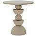 Tavolino Vkh798-beige-metallo-45x45x49,5 Cm - Foto miniatura 1