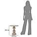 Tavolino Vkh798-beige-metallo-45x45x49,5 Cm - Foto miniatura 7