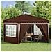 Tenda per feste a pop-up 288 x 288 x 245 cm Marrone - Foto miniatura 3