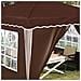 Tenda per feste a pop-up 288 x 288 x 245 cm Marrone - Foto miniatura 4