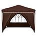 Tenda per feste a pop-up 288 x 288 x 245 cm Marrone - Foto miniatura 7