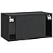 Mobile Porta TV da Muro Nero 59,5 x 31 x 30 cm - Foto miniatura 6