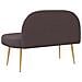 Panchina imbottita con schienale Marrone scuro 110 x 60 x 76 cm - Foto miniatura 4