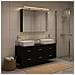 Set di mobili per il bagno 4 pcs Rovere Nero - Foto miniatura 4