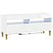Mobile TV LED a 5 pezzi Bianco Lucido Legno ingegnerizzato - Foto miniatura 3