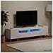 Mobile TV LED a 5 pezzi Bianco Lucido Legno ingegnerizzato - Foto miniatura 5