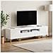 Mobile TV LED a 5 pezzi Bianco Lucido Legno ingegnerizzato - Foto miniatura 7