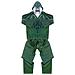 Impermabile completo Tg L in PVC / poliestere / PVC colore verde - Foto miniatura 1