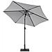 Ombrellone Da Giardino Grigio Antracite 270 Cm Varese - Foto miniatura 33