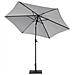 Ombrellone Da Giardino Grigio Antracite 270 Cm Varese - Foto miniatura 31