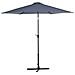 Ombrellone Da Giardino Grigio Antracite 270 Cm Varese - Foto miniatura 1