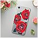 Cover Iphone 7 / 8 Protezione Dorso E Contorni Motivi Rose Guess Trasparente - Foto miniatura 3