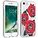 Cover Iphone 7 / 8 Protezione Dorso E Contorni Motivi Rose Guess Trasparente - Foto miniatura 5