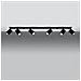 6 Light Spotlight Bar Nero, Gu10 - Foto miniatura 9