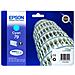 Originale T7912 Ciano C13t79124010 Wf4630 4640 5620 5110dw 5690dw 5190dw 79 6.5ml - 800 Pag. - Foto miniatura 2