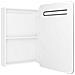 Armadietto Bagno con Specchio e LED Bianco Lucido 60x11x80 cm - Foto miniatura 5
