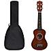 Set Ukulele Soprano con Borsa per Bambini Legno Naturale 21"" - Foto miniatura 1