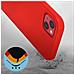 Cover Per Iphone 13 Mini In Silicone Semi-rigido Soft-touch Rossa - Foto miniatura 2