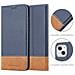 Custodia Compatibile Con Apple Iphone 13 In Blu Scuro Marrone - Coperchio Protettiva Con Chiusura Magnetica, Funzione Stand E Tasca Per Le Carte - Foto miniatura 6