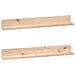 Mensole Da Parete 2 Pz 80x11x9cm In Legno Massello Di Pino - Foto miniatura 2