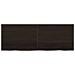 Ripiano Marrone Scuro 140x50x (2-4) cm Massello Rovere Trattato - Foto miniatura 3