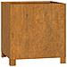 Fioriere Con Gambe 2pz Ruggine 42x40x43 Cm Acciaio Corten - Foto miniatura 4