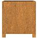 Fioriere Con Gambe 2pz Ruggine 42x40x43 Cm Acciaio Corten - Foto miniatura 7