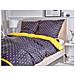 Set Copripiumino In Cotone Satinato 135 X 200 Cm Blu E Giallo Wallingford - Foto miniatura 1