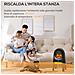 Termoventilatore A 3 Modalità Di Riscaldamento Con 3 Temperature Regolabili, 33.7x25.5x60.4 Cm, Nero - Foto miniatura 4