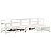 Set Salotto da Giardino 5 pz Bianco in Legno Massello di Pino - Foto miniatura 1