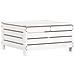 Set Salotto da Giardino 5 pz Bianco in Legno Massello di Pino - Foto miniatura 7