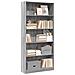 Libreria Grigio Sonoma 80x24x176 Cm In Legno Multistrato - Foto miniatura 1