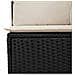 Divano Da Giardino Con Cuscini A 4 Posti Nero In Polyrattan - Foto miniatura 6