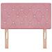 Testiera  con bottoni in cristallo tufted rosa 80 cm in velluto - Foto miniatura 4