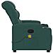 Poltrona Massaggiante Reclinabile Verde Scuro in Tessuto - Foto miniatura 8