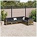 Set Divani da Giardino 6pz con Cuscini Legno Impregnato di Pino - Foto miniatura 3
