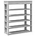Scarpiera Grigio Sonoma 80x30x98 cm in Legno Multistrato - Foto miniatura 1