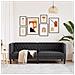 Divano Chesterfield Nero 194 x 74.5 x 70.5 cm Pelle sintetica - Foto miniatura 3
