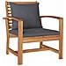 Sedie da giardino 2 pcs Naturale 60 x 65 x 76.5 cm - Foto miniatura 4
