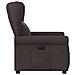 Poltrona Elettrica Reclinabile Marrone Scuro in Tessuto - Foto miniatura 5